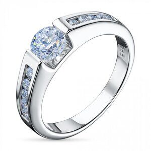 WHITE GOLD RING WITH A GROWN DIAMOND